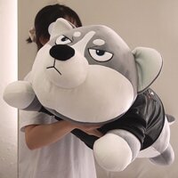 Thú nhồi bông chó Husky mặt ngáo - Size 80cm đến 1m5 - Gấu bông chó husky siêu to khổng lồ - Gối ôm mềm mịn cho bé