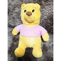 Thú nhồi bông/ Gấu bông Pooh DISNEY lông xù cosplay áo thun hồng (có thể tháo rời) - Hàng chính hãng DISNEY 💕💕💕