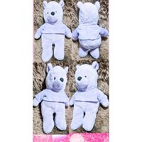 Thú nhồi bông/ Gấu bông Pooh Disney version giới hạn màu tím lông xù (áo có thể tháo rời) - Hàng chính hãng Nhật 💜💜💜