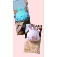 Thú nhồi bông/ Gấu bông Thỏ Molang hạnh phúc màu xanh ngọc và hồng miniso🐰🐰🐰