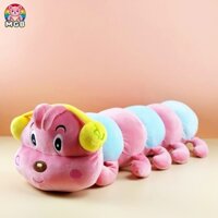 Thú Nhồi Bông Gối ôm sâu đeo tai nghe 70cm, Sâu nhồi bông, gối ôm con sâu cho bé - Thú Bông MGB