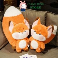 Thú Nhồi Bông Hình Chú Cáo Nhỏ Đuôi Dài Dễ Thương THANH MINH STORE