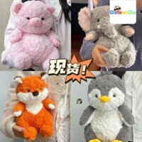 Thú Nhồi Bông Hình Chú Voi / Cáo / Chim Cánh Cụt Dễ Thương Thoải Mái Dùng Làm Quà Tặng Sinh Nhật