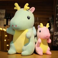 Thú Nhồi Bông Hình Con Rồng Hoạt Hình Bằng Vải cotton