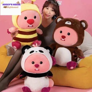 Thú nhồi bông hình hải ly Loopy - màu hồng (2-6 tuổi)