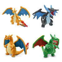 Thú Nhồi Bông Hình Pokemon XY Rayquaza Charizard Mega 21-25cm Mềm Mại