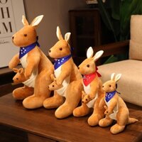 Thú Nhồi Bông Kangaroo Úc Dễ Thương Trang Trí Nhà Cửa