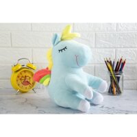Thú nhồi bông Kỳ Lân ngựa 1 sừng Unicorn thiên thần ngộ nghĩnh đáng yêu, mềm mịn êm ái
