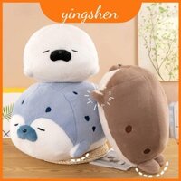 Thú nhồi bông ngọt ngào sang trọng cho trẻ em Đồ chơi mềm mại màu xanh xám trắng