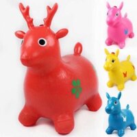 Thú Nhún Bơm Hơi Hình Con Hươu Cho Bé Yêu