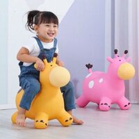 Thú Nhún Bơm Hơi Hình Hươu – Đồ Chơi Vận Động Cho Bé – Chất Liệu Cao Cấp, Đàn Hồi Tốt