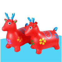 Thú nhún cao su bơm hơi cho bé cho trẻ em từ 3 tuổi , đồ chơi vận động trẻ em - thú nhún cho bé thú nhún có nhạc