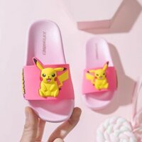 Thư Ý Làm Đẹp Trẻ Em Dép Bên Ngoài Mang Nữ Bé Pikachu Boy Dép Ngoài Trời Trang Chủ