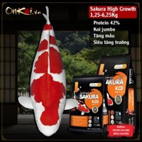Thức ăn cá koi Nhật Sakura High Growth hạt nổi 42% protein#CA25