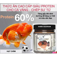Thức ăn cá vàng ranchu JIZHEN LIONHEAD 60% ĐẠM giúp cá phát triển toàn diện, lên đầu, body, sáng màu, dễ tiêu hoá