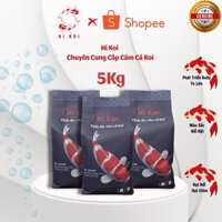 Thức Ăn Cho Cá, Cám Cá Koi - HiKoi Hạt Chìm Gói 5kg, 46% Ăn Đáy