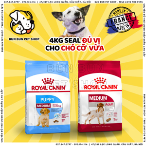 Thức ăn cho chó Con Royal Canin Medium Junior - 16 kg, dành cho chó 11-25kg và 1-12 tháng tuổi