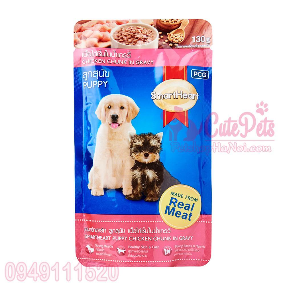 Thức ăn cho chó con Smartheart Puppy - 400g, dành cho chó dưới 1 năm tuổi