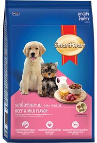 Thức ăn cho chó con vị sữa Smartheart 400g
