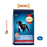 Thức Ăn Cho Chó Hạt Smartheart Power Pack Puppy Dành Cho Chó Con Túi 3Kg - Thức Ăn Cho Chó - Mini Pet Shop