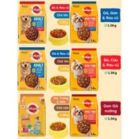 Thức ăn cho chó pedigree 1.3kg và 1.5kg