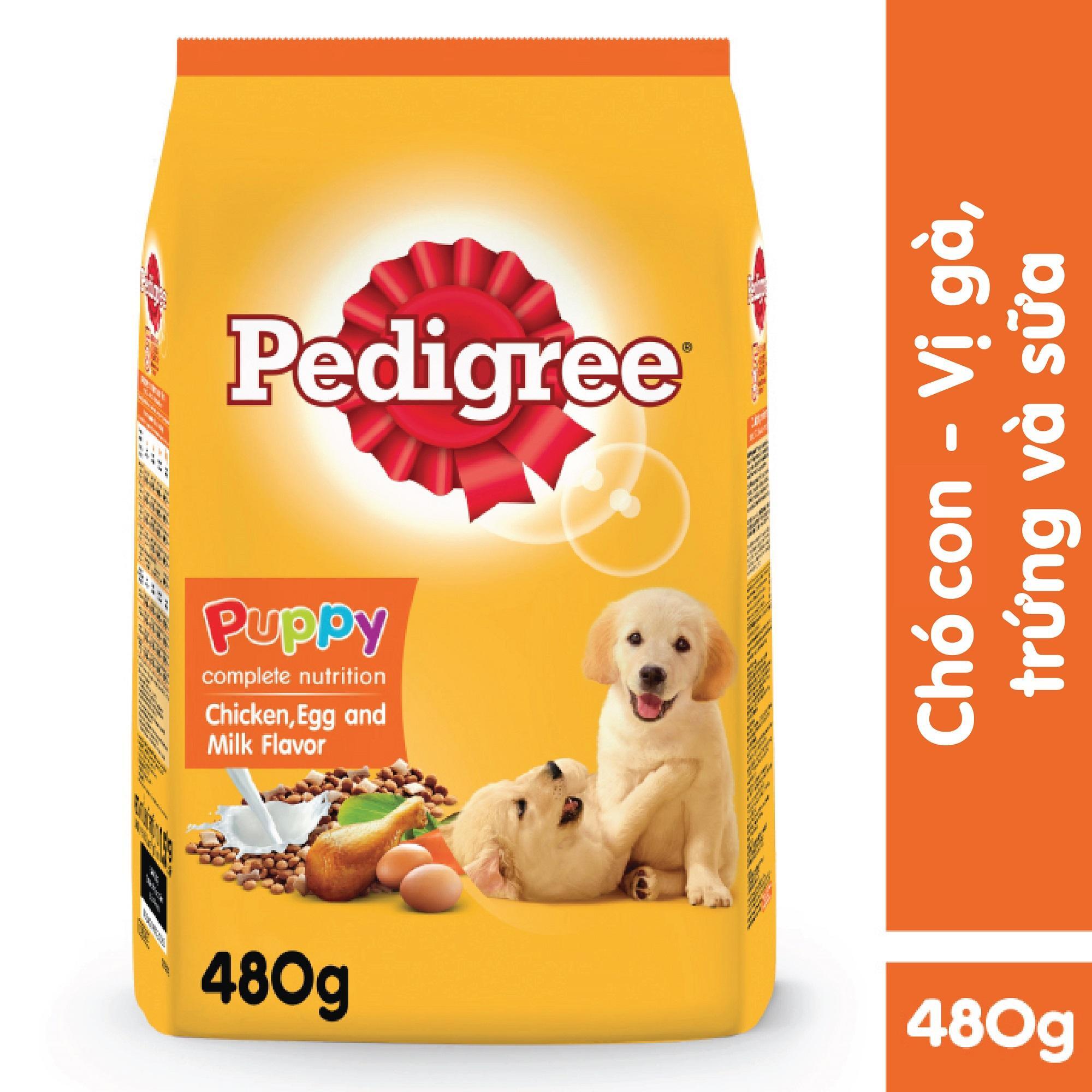 Thức ăn cho chó Pedigree Puppy Chicken & Egg Flavor (vị gà và trứng) - 1.5 kg