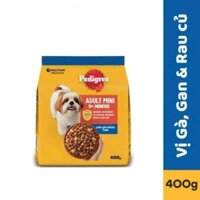Thức Ăn Cho Chó  Pedigree Adult Mini Loại Gà Và Gan Và Rau 400g