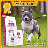 Thức Ăn Cho Chó Pitbull 3 - 24 Tháng | Brit Care Junior Large Breed Lamb & Rice