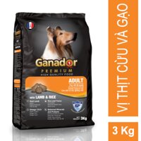 Thức ăn cho chó trưởng thành Ganador Lamb & Rice 3kg LazadaMall