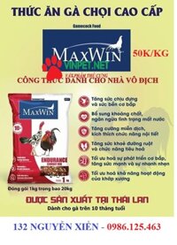 THỨC ĂN CHO GÀ CHỌI MAXWIN