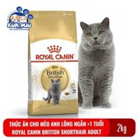 Thức ăn cho mèo anh lông ngắn trưởng thành Royal Canin British Shorthair Adult túi 2kg