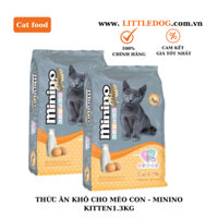 THỨC ĂN CHO MÈO CON VỊ TRỨNG SỮA - MININO KITEEN 1.3KG