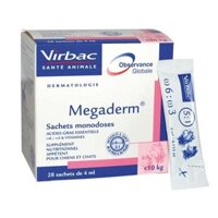 Thức ăn chó mèo dạng Gel Virbac Megaderm Dưỡng Da Mượt Lông Và Giảm Ngứa Chó Mèo Gói 4ml