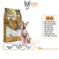 Thức Ăn Cho Mèo Không Lông, Taste Of The Wild Bao 2kg - Thức Ăn Cho Mèo Vị Cá Hồi, Rau Củ Quả, Trái Cây