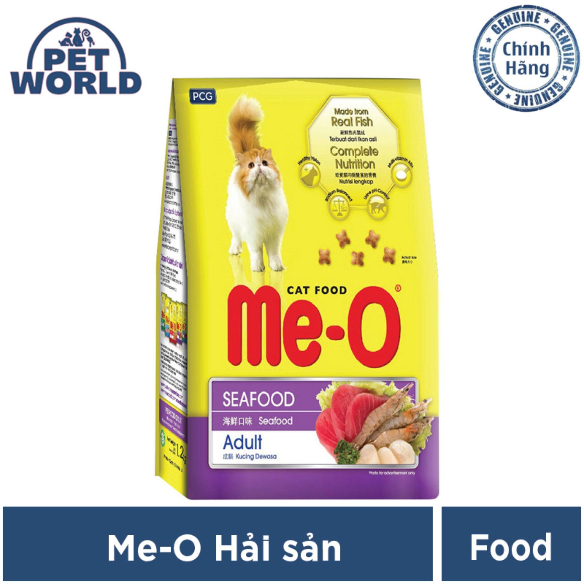 Thức ăn cho mèo Me-o vị Hải sản (Seafood) - 350g