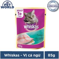 Thức ăn cho mèo Whiskas vị cá ngừ túi 85g