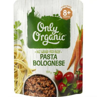 THỨC ĂN DẶM HỮU CƠ - BÉ 8 THÁNG Only Organic Fork Mash, Pasta Bolognese, 170g