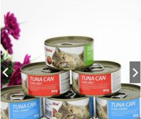 Thức Ăn Dinh Dưỡng Cho Mèo Pate Vị Tôm Thịt Bò Gà Cá Ngừ Tuna Can Bioline 80g