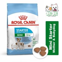 Thức ăn hạt cho chó con và chó mẹ đang cho con bú Royal Canin Mini Starter, bao nguyên 1kg