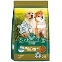 THỨC ĂN HẠT CHO CHÓ CON VỊ SỮA CLASSIC PETS PUPPY GÓI 2KG