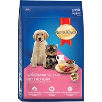 Thức Ăn Hạt Cho Chó Con Smartheart Puppy 1.5Kg (Vị Bò & Sữa)