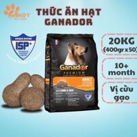Thức ăn hạt chó trưởng thành Ganador vị cừu gạo bao 20kg(400g x 50gói)