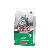 Thức ăn hạt khô cho mèo trưởng thành Morando Adult Ý bao 15kg vị cá hồi rau củ
