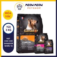 Thức ăn Hạt Khô Ganador cho chó đủ vị | Túi 50KG | Hạt Ganador cho chó vị Cừu và Gạo, vị Cá hồi và Gạo, vị Sữa DHA.
