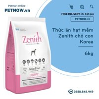 Thức ăn hạt mềm Zenith chó con 6kg - Korea