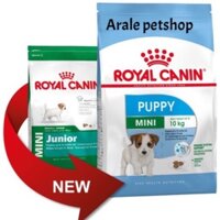 Thức ăn hạt Royal canin mini junior 8kg và 2 kg