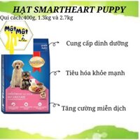 Thức ăn hạt Smartheart Puppy vị bò và sữa cho chó con 1.3kg