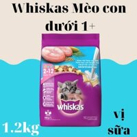 Thức ăn hạt WHISKAS cho mèo con vị sữa 1,1kg