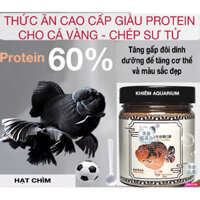 Thức ăn JIZHEN 60% ĐẠM hàm lượng đạm cao cho cá vàng giúp cá lớn nhanh, body đẹp, màu tự nhiên