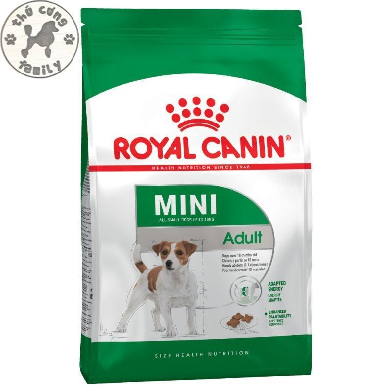 Thức ăn khô cho chó Royal Canin Mini Adult - 800g, dành cho chó từ 0-10kg và trên 10 tháng tuổi